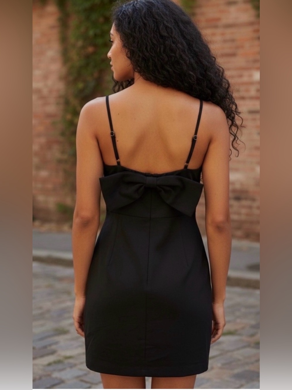 Windsor Black Mini Dress Statement Bow 🎀 NWT Size Medium Date Night Homecoming